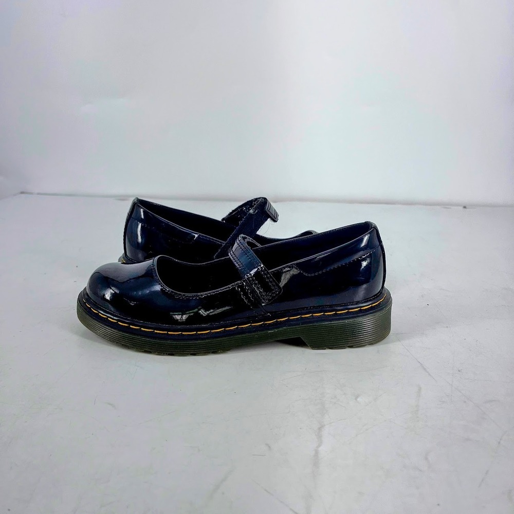 Dr. Martens Maccy Black Patent Leather Mary Jane Shoes Kids US 3 UK 2 EU 34